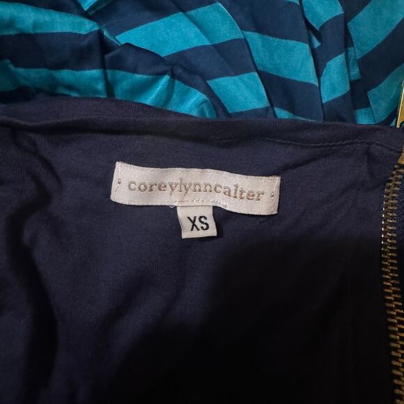 Anthropologie Corey Lynn Calter Striped Halter Silk Blend Dress - Picture 5 of 5